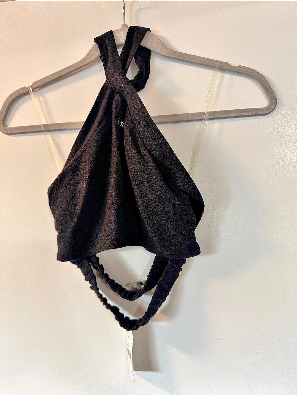 Black Halter Top Size XS New